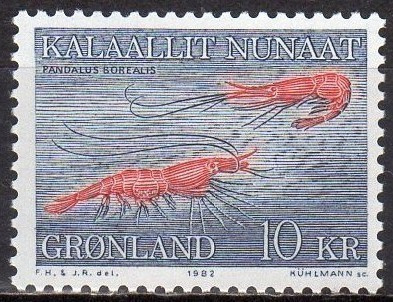 (SA0012) GREENLAND, 1982 (Northern Prawns). Mi # 133. MNH**