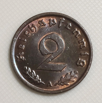 Saksa 2 Pfennig 1937A