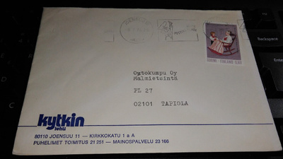 Joensuu Kytkin -lehti firmakuori 26/2