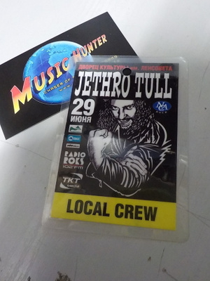 JETHRO TULL VENÄJÄN KEIKKA BACKSTAGE PASSI .