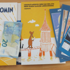 VANHA Setti Muumit Aikojen Saatossa Oursea 8 kpl Kultaus 24K - pikkukuva 4