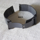 Musta 22mm mesh ranneke taittolukolla - pikkukuva 4
