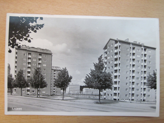 VANHA Postikortti Lahti 1950-l Alkup. Mallikappale