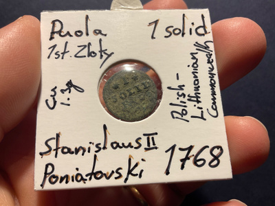 Puola 1st Zloty 1 solid. 1768