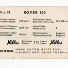 Purkkakuva  Hellas Autosarja n:o 78 ROVER 100 - pikkukuva 2