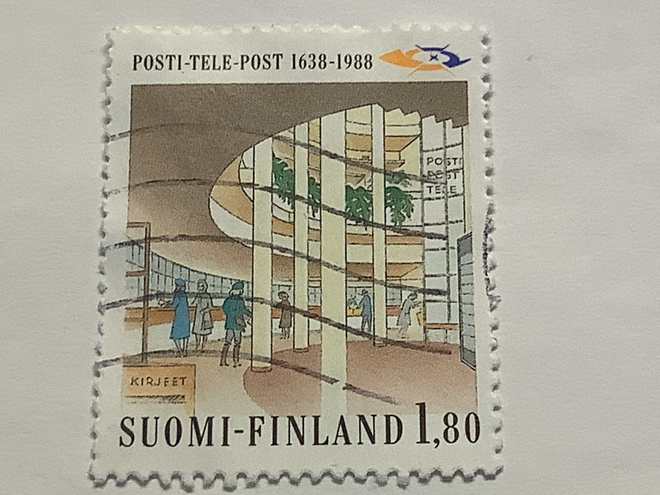 1059/ 1988 Posti- ja tele 350 v o leimattu