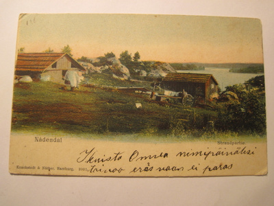 VANHA Postikortti Naantali ennen-1905