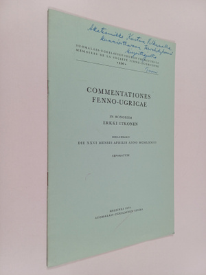 Commentationes fenno-ugricae : in honorem Erkki Itkonen
