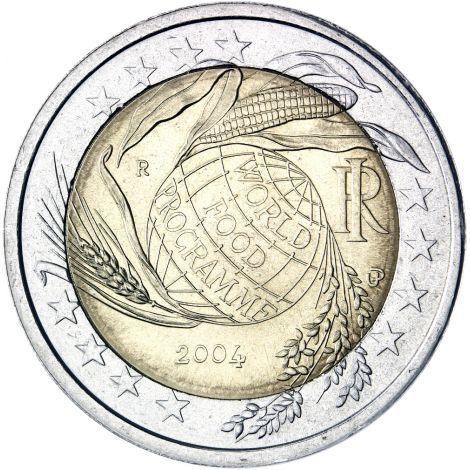 Italia 2004 2 € Maailman elintarvikeohjelma UNC