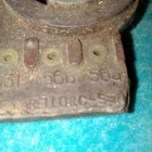 Polttimon pidike F.Carello&Co Spa 36,7mm reikään ruskeaa muo - pikkukuva 2