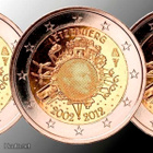 UNC 2€ Euro 10 Vuotta, Luxemburg - pikkukuva 1