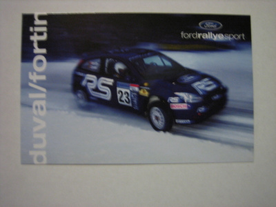 Ford rallikortti 22 A: Ford Focus / Francois Duval
