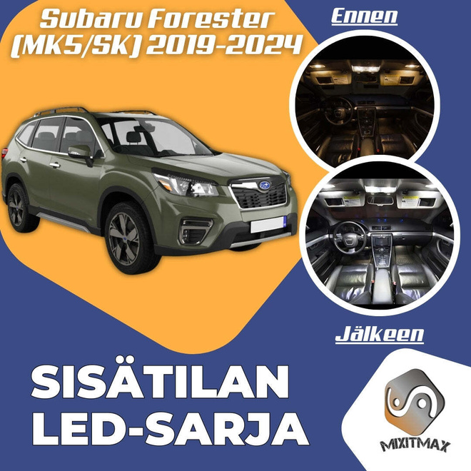Subaru Forester (SK) Sisätilan LED-sarja 10-osai