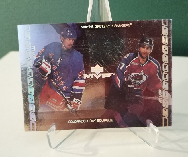 2000-01 Upper Deck MVP Excellence Gretzky/Bourque #ME10