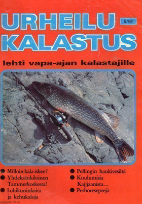 Urheilukalastus n:o 5 1984 Kajaani. Suomalaista Vieheteollis