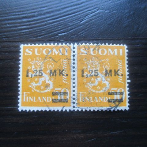 M-30 Leijonamerkki 1,25mk/50p keltainen 1931 pari