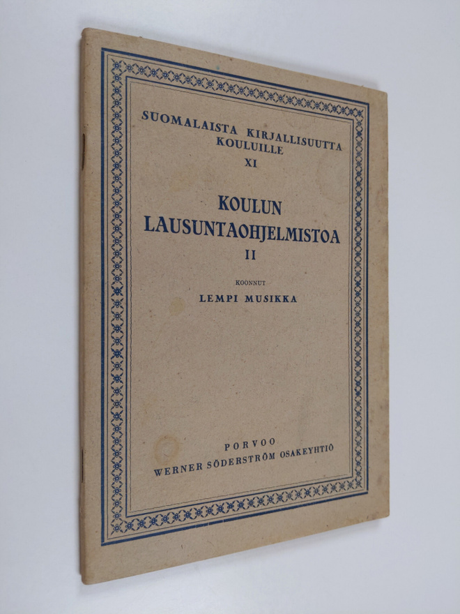 Koulun lausuntaohjelmistoa II