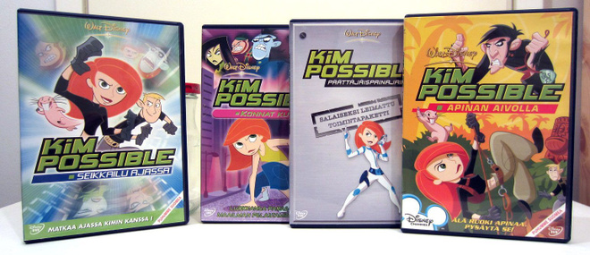 Kim Possible  Neljä dvd levyä Disney