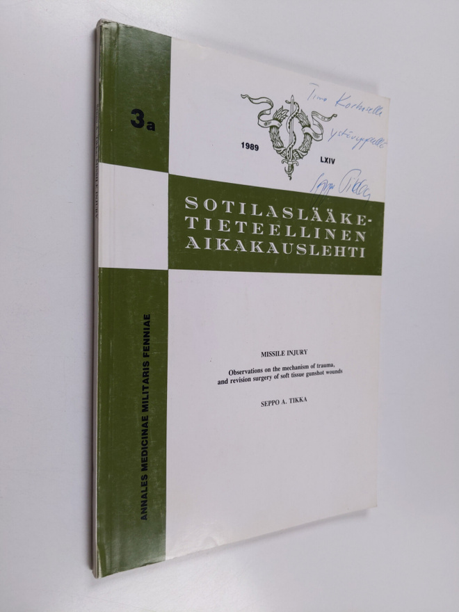 Sotilaslääketieteellinen aikakauslehti 3a/1989