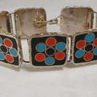 Vintage Zuni Inlay rannekoru - pikkukuva 2