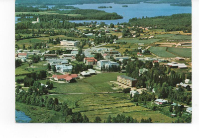 Pielavesi: ilmakuva keskustasta (TM:I Karhumäki 4579 )