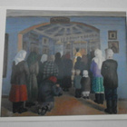 Marcus Collin: Jumalanpalvelus (1943), väripk, ei p. - pikkukuva 1