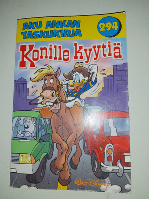 Aku Ankan taskukirja294 Konille kyytiä