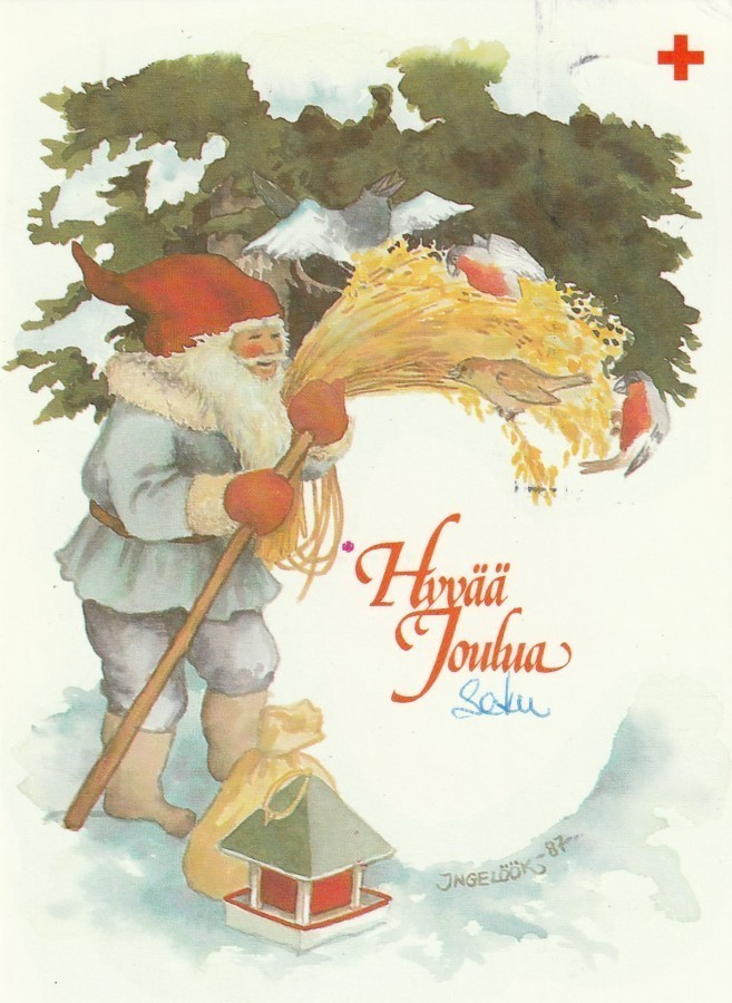 INGE LÖÖK - TONTTU LAITTAA LYHDETTÄ LINNUILLE - 1