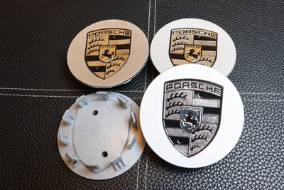 Porsche vannekeskiöt – Hopea-Valko – 75mm (4kpl