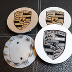 Porsche vannekeskiöt – Hopea-Valko – 75mm (4kpl - pikkukuva 1