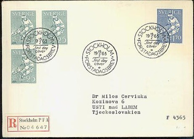 Ruotsi Mi 502-3 FDC
