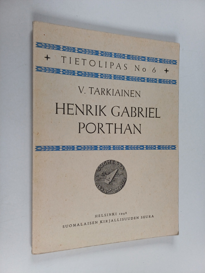 Viljo Tarkiainen : Henrik Gabriel Porthan
