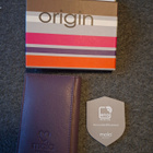 Mala Leather Origin violetti RFID-suojattu nahkalompakko - pikkukuva 1