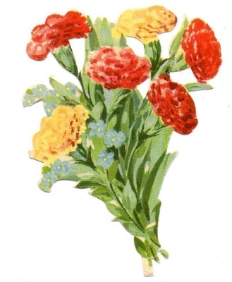 Sagokonst 26 / Lempeän kauniita neilikoita. 1940-50-l.