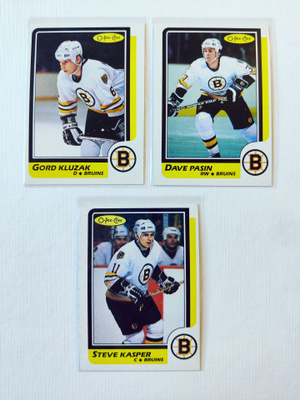 86-87 Opc - Boston Bruins 3kpl