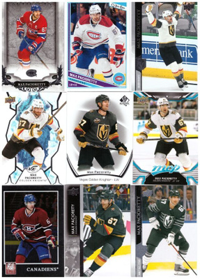 9 x MAX PACIORETTY Golden Knights, Canadiens