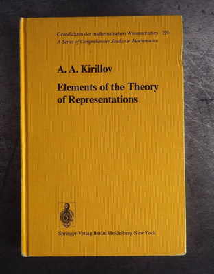 Kirillov : Elements of the Theory of Representations