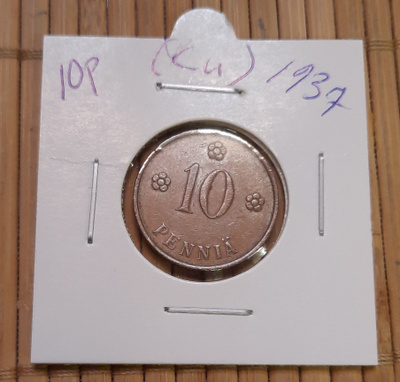 10 penniä (Cu) 1937