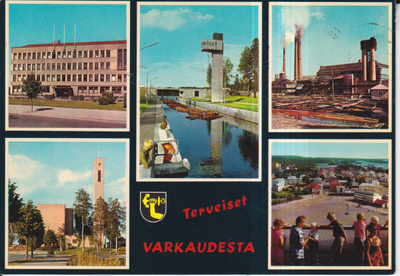 Varkaus. sommitelmakortti . e166