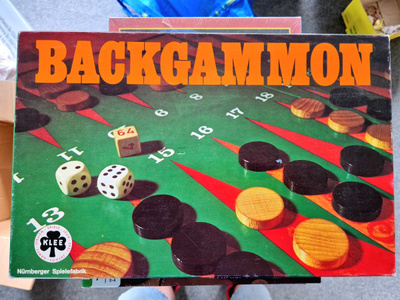 Backgammon Vintage Klassikkopeli. Hieno kunto