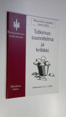 Maavoimien taistelun kuvat 2020 - Tutkimussuunnitelma ja ...