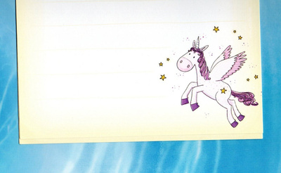 °°Unicorns...yksisarvinen°° -KIRJEPAPERIT -SETTI /(nro 5)