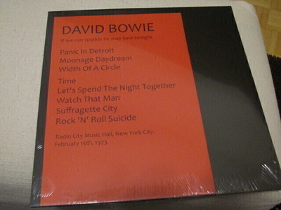 David Bowie if we can sparkle he may land tonight lp muoveis