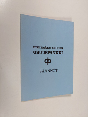 Riihimäen seudun osuuspankki : Säännöt