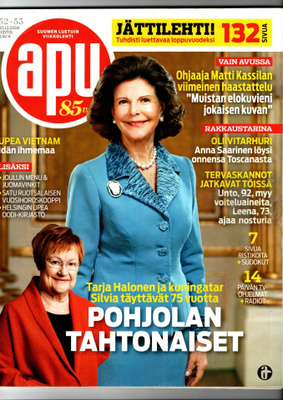 Apu n:o 52/53 2018 Silvia & Tarja. Kassila. Taneli & Puntti