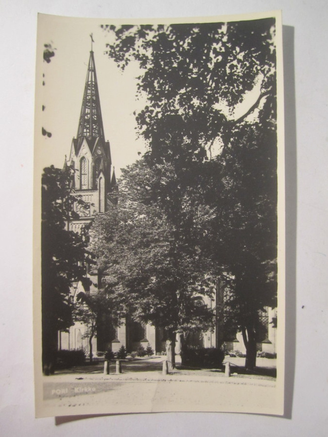 VANHA Postikortti Pori 1950-l Alkup.Mallikappale