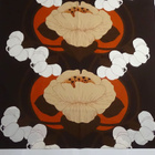 Isokuvioiset pitkät vintageverhot vahvaa puuvillaa - pikkukuva 1