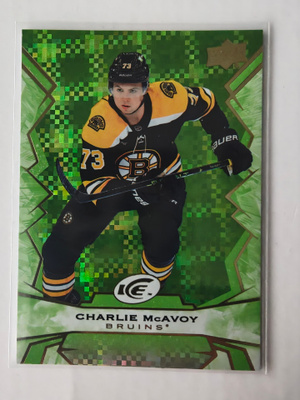 Charlie McAvoy 2022-23 UD Ice Green