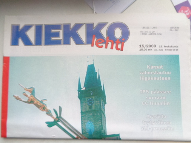 Kiekkolehti Nro 15/2000 (9.1)