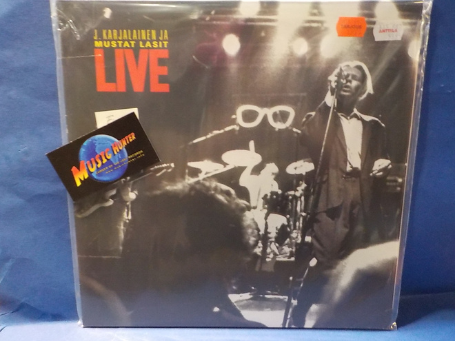J. KARJALAINEN JA MUSTAT LASIT - LIVE M-/M- LP